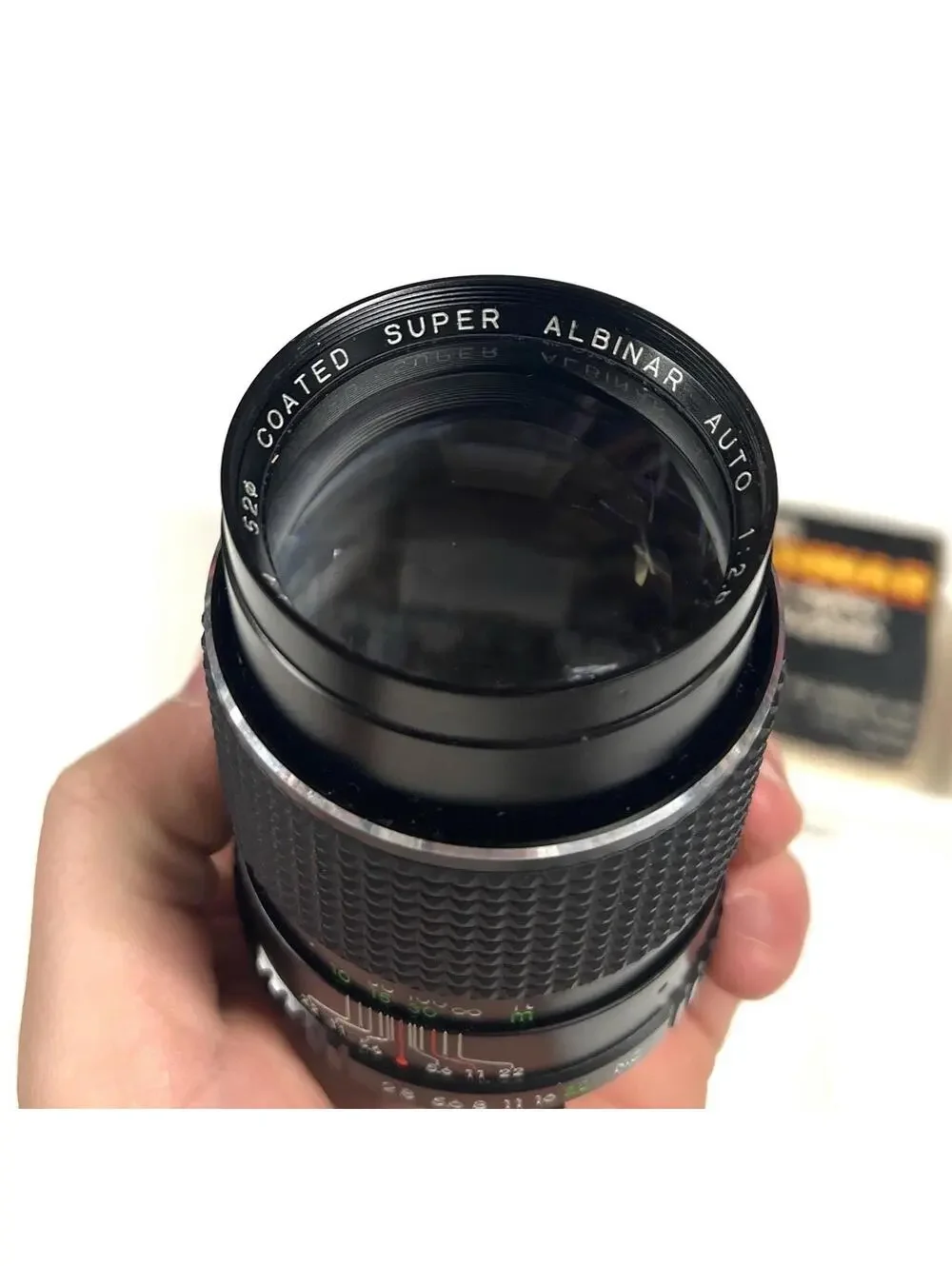 Super Albinar auto 1:2.8 f=135 52 coated 831189 13528 minolta MD Camera Lens VTG